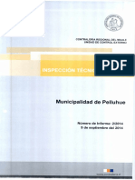 Informe Inspeccion Tecnica de Obra 2-14 Municipalidad de Pelluhue Construccion Polideportivo Municipal de Pelluhue - Septiembre 2014