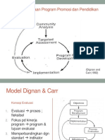 Evaluation in Program Planning For Health