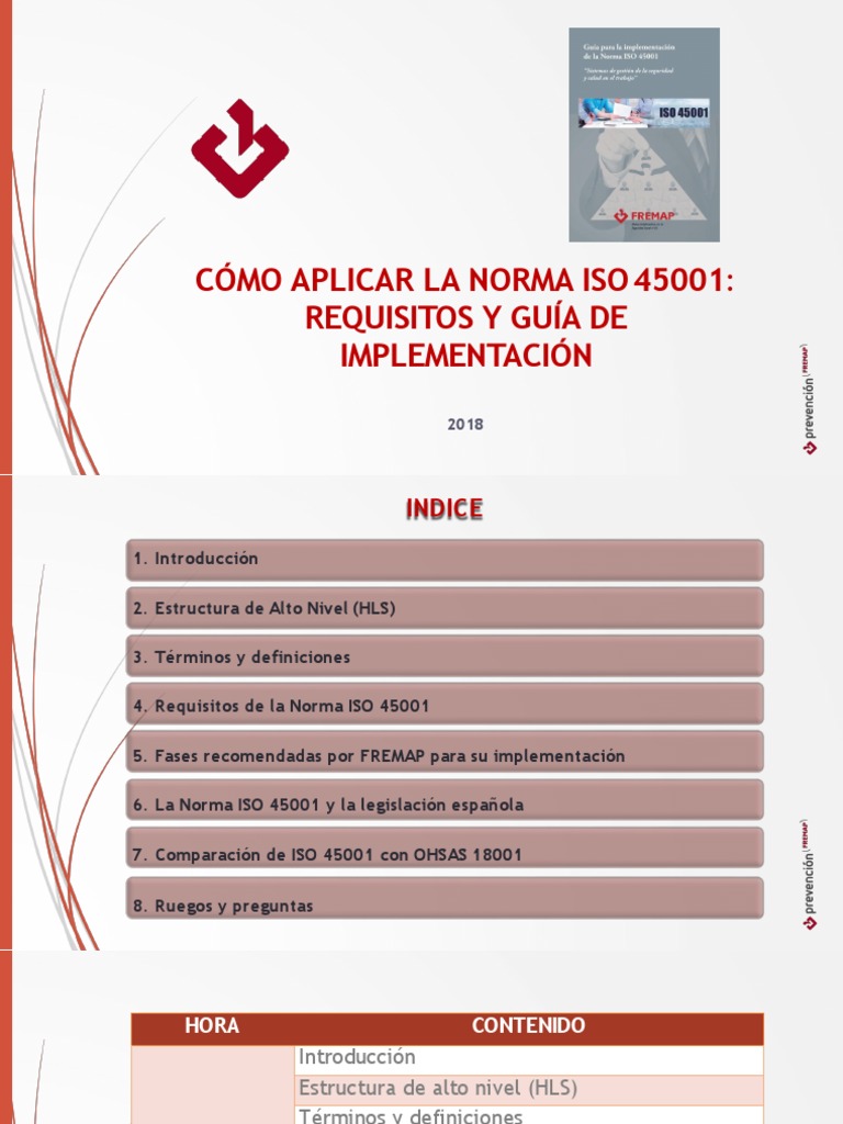 Guía de Implementación ISO 45001 | PDF | Planificación | Derecho laboral