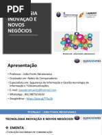TECNOLOGIA INOVAÇÃO E NOVOS NEGÓCIOS- AULA 01.pptx