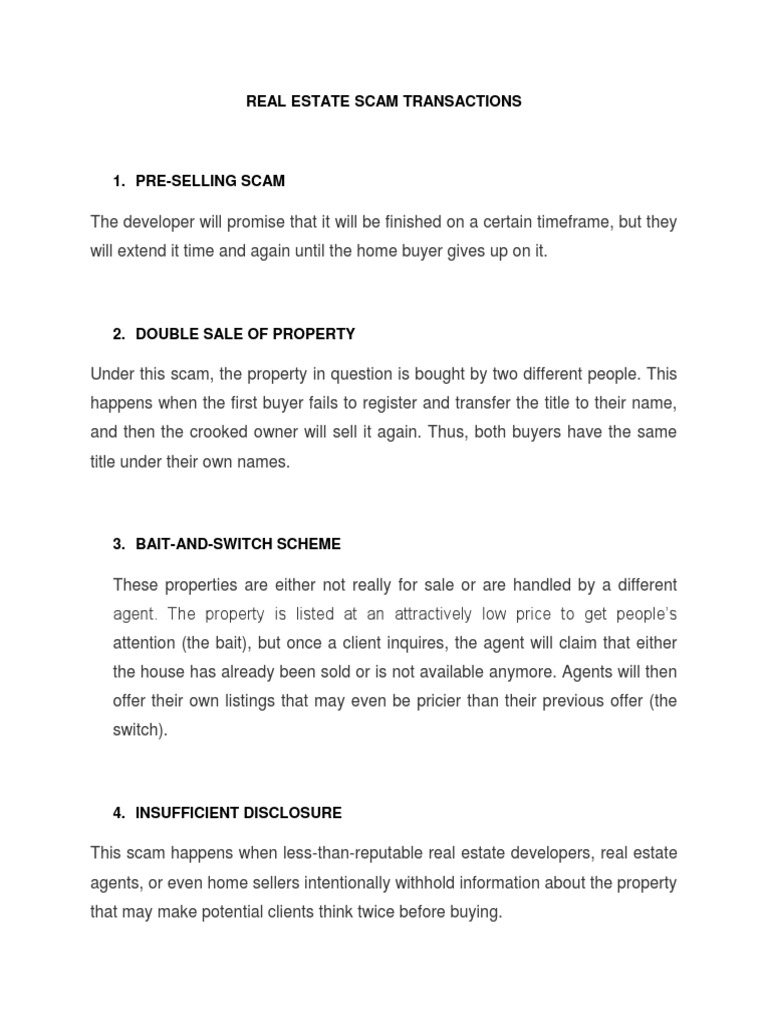 Real Estate Scam Awareness Guide | PDF | Real Estate Broker | Estate Agent