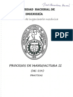 Procesos de Manufactura II - Examenes UNI