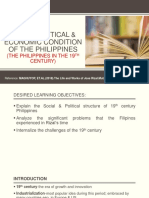 Socio Political and Economic Condition in The Philippines