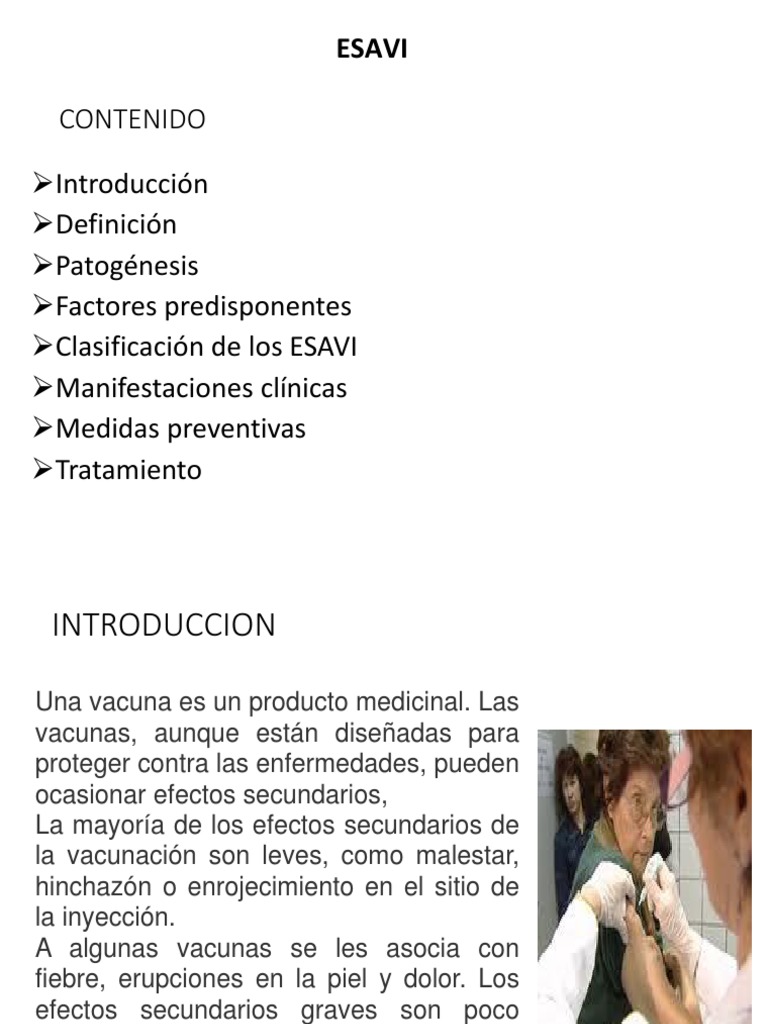 ESAVI | PDF | Vacunas | Septicemia