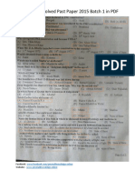 Inspector FIA FPSC Solved Past Paper 2015