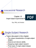 Single-Subject Experimental Research Designs