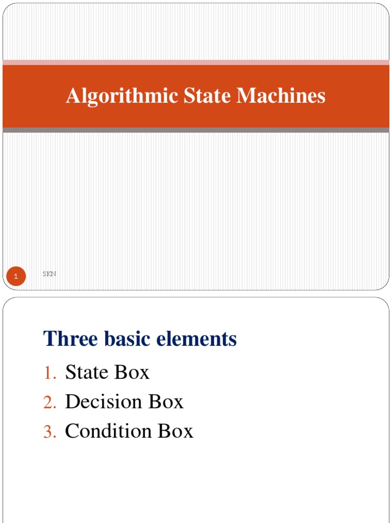 Understanding Algorithmic State Machines | PDF