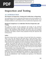 Inspection & Testing of Electrical Systems 76927 - 16