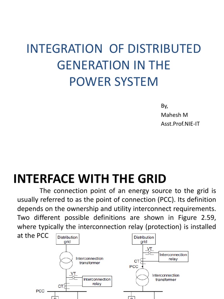 Distributed Generation Grid Integration | PDF | Electrical Grid ...