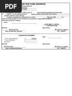 Travel Form & Liquidation