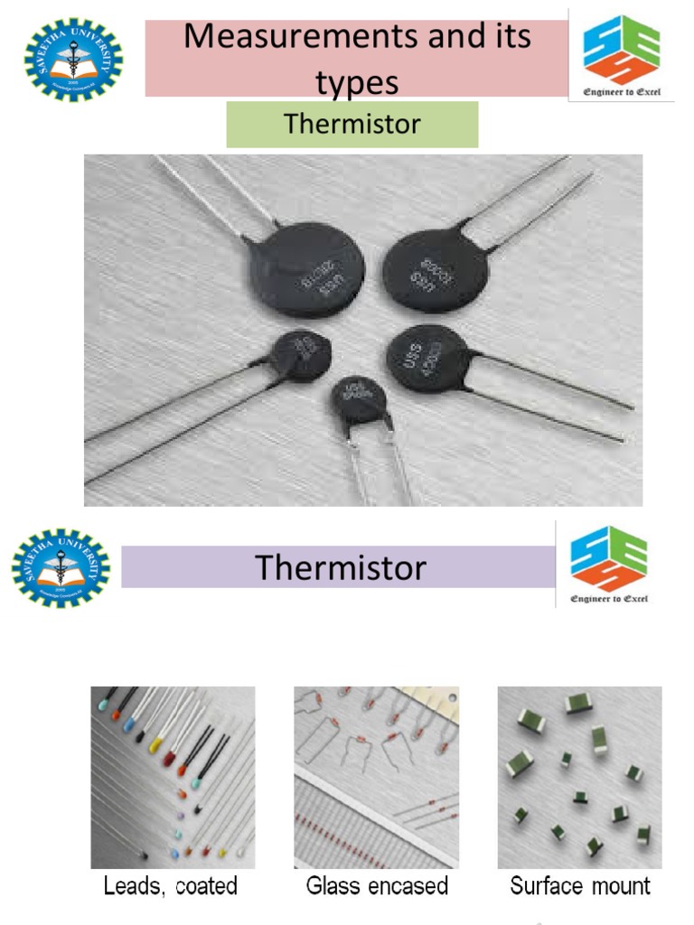 Measurements and Its Types Thermistor PDF Electromechanical