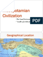 Mesopotamian Civilization: The Land Between Two Rivers "Cradle of Civilization"