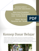 Konsep Dasar Belajar