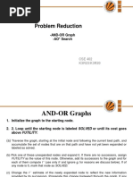 Problem Reduction: - AND-OR Graph - AO Search