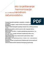 Financijsko Izvještavanje I Proces Harmonizacije