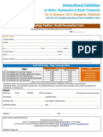 International Exhibition: Biogas Technology Pavilion - Booth Reservation Form