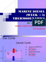 Marine Diesel (WEEK - 3) Thermodynamics: Jurusan Teknik Sistem Perkapalan ITS Surabaya