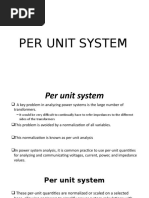 Per Unit System Lecture Notes