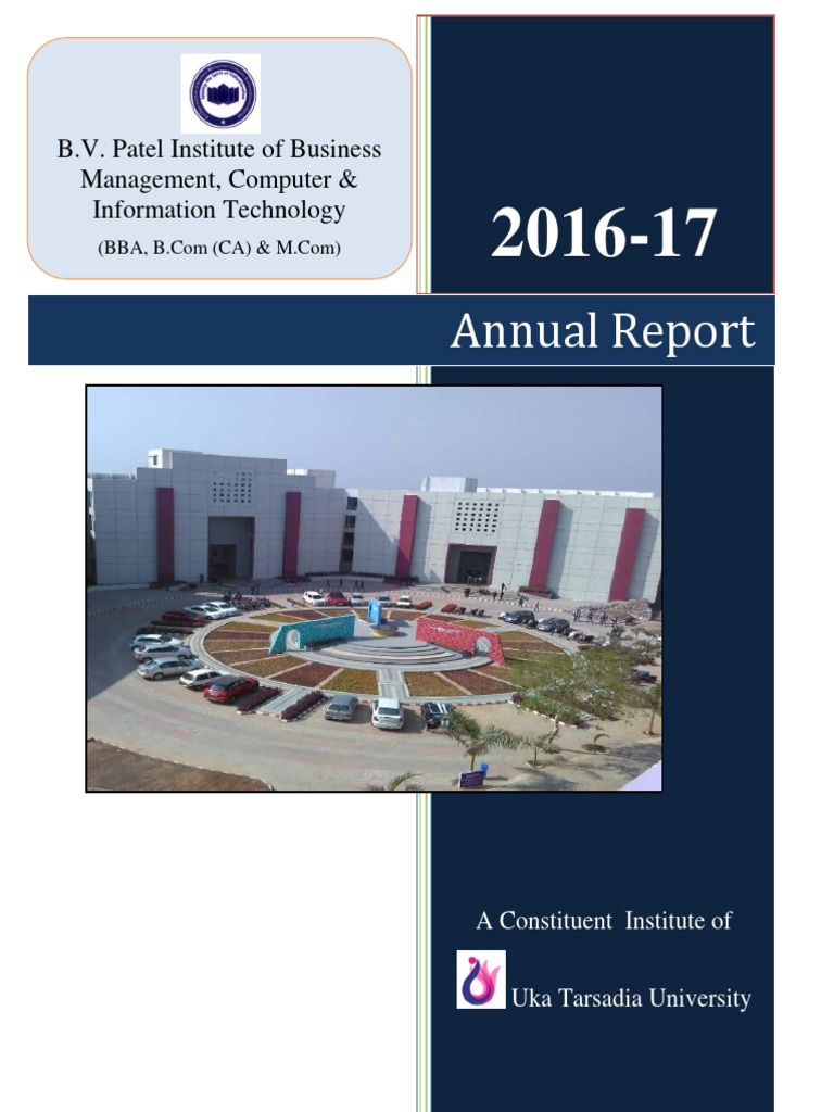 Annual Report 2016-17: B.V. Patel Institute | PDF | Curriculum | Accounting