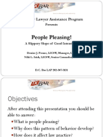 People Pleasing!: D.C. Bar Lawyer Assistance Program