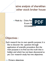 Comparative analysis of sharekhan and other stock broker houses