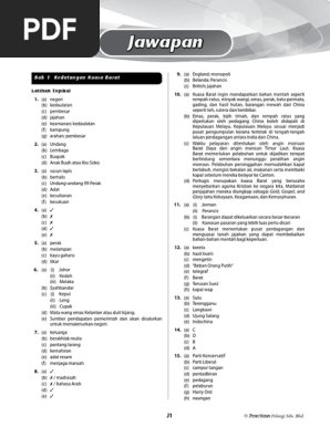 F3 Mastery Kssm Sejarah Answers Pdf Pdf