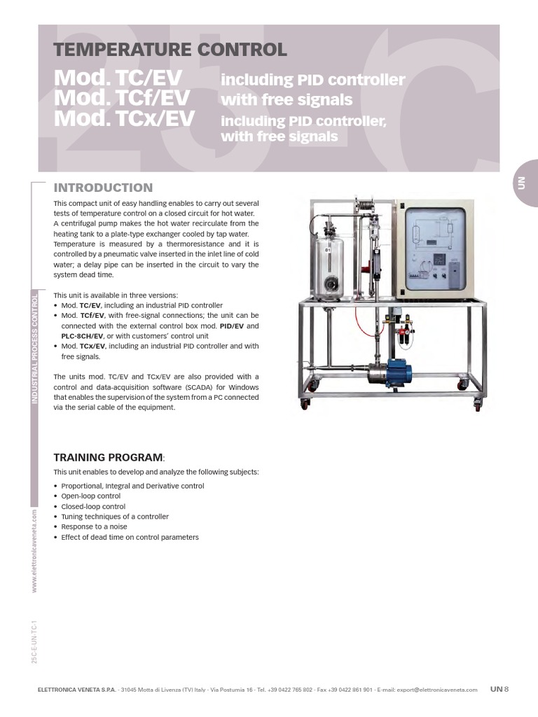 Tc 25c E Un 1 Control Theory Electrical Engineering