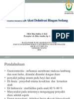 Gastroenteritis Akut Dehidrasi Ringan Sedang: Oleh: Risa Sahira, S. Ked Preseptor: Dr. Dika Amalia, Sp. A