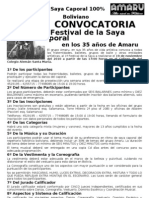 1 Er Festival de La Saya