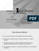 Deflection of Beam Using Finite Element Method: Project Supervisor: Presented by