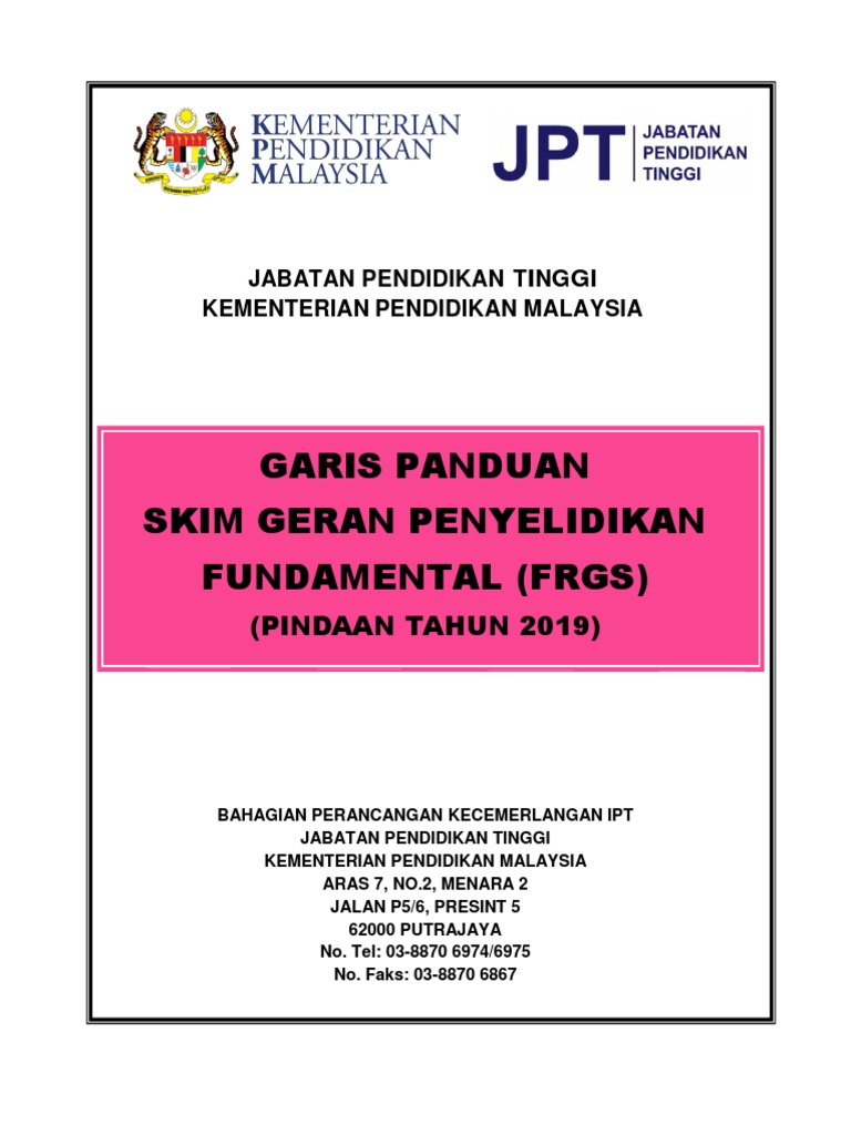 (FRGS) Policy and Guidelines | PDF