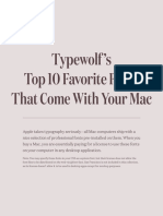 Typewolf's Top 10 Favorite Fonts That Come With Your Mac