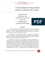 Jóvenes, Escuela Y Constitución Subjetiva en Tiempos de Fluidez