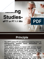 Mixing Studies-: aPTT or PT 1:1 Mix