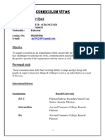 Aqib Security Supevisor CV
