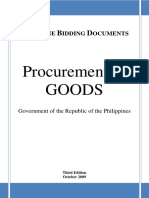 Philippine Bidding Documents for Procurement of Goods