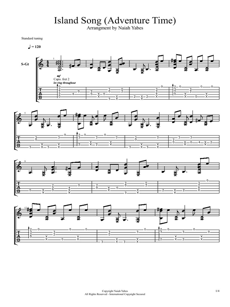 Island Song Adventure Time Pdf Irish Musical Instruments European Musical Instruments