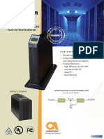 Power+ Sa: 10kVA Stand Alone On-Line Double Conversion UPS True On-Line Batteries