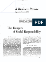 The Dangers of Social Responsability