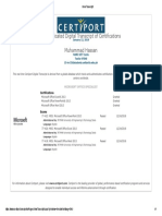 Authenticated Digital Transcript of Certifications Muhammad Hassan