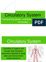 Circulatory System: Transporting Gases, Nutrients, Wastes, and Hormones