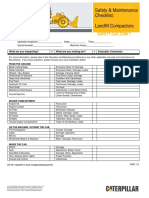 Safety & Maintenance Checklist - Landfill Compactors V0611.2