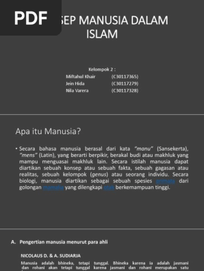 Konsep Manusia Dalam Islam Pdf