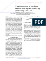 Design and Implementation of Intelligent Automatic LPG Gas Booking and Monitoring System Using Load Cell