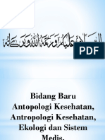 Antropologi Kesehatan Bidang Baru