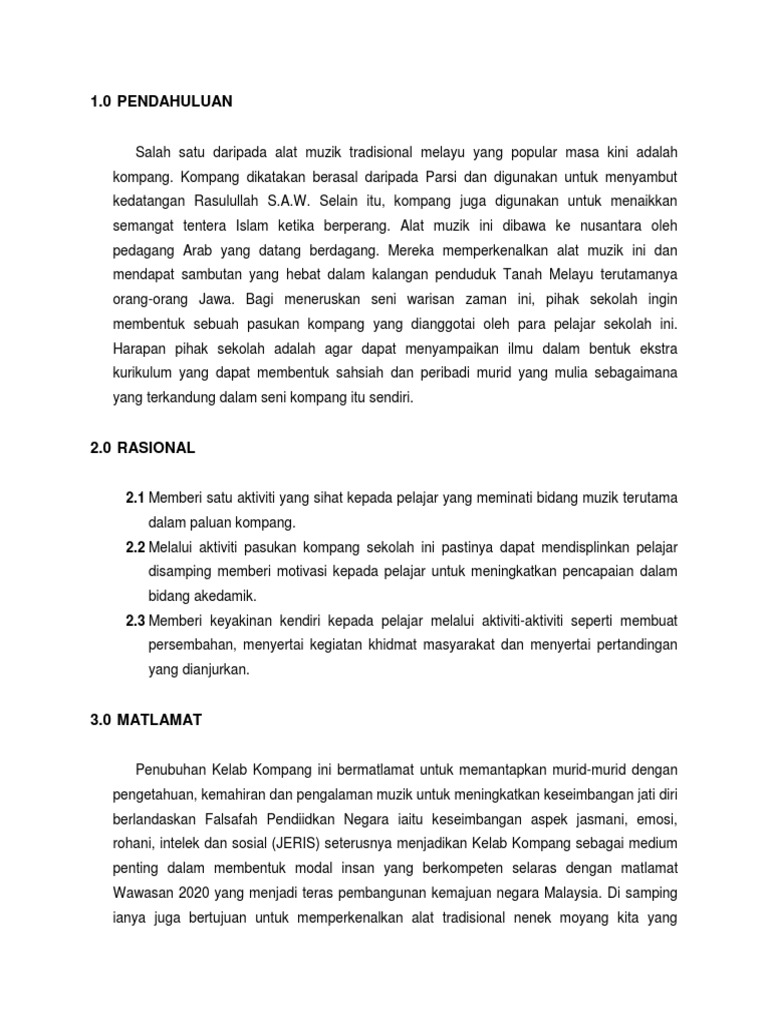 Kertas Keje Persatuan Pdf