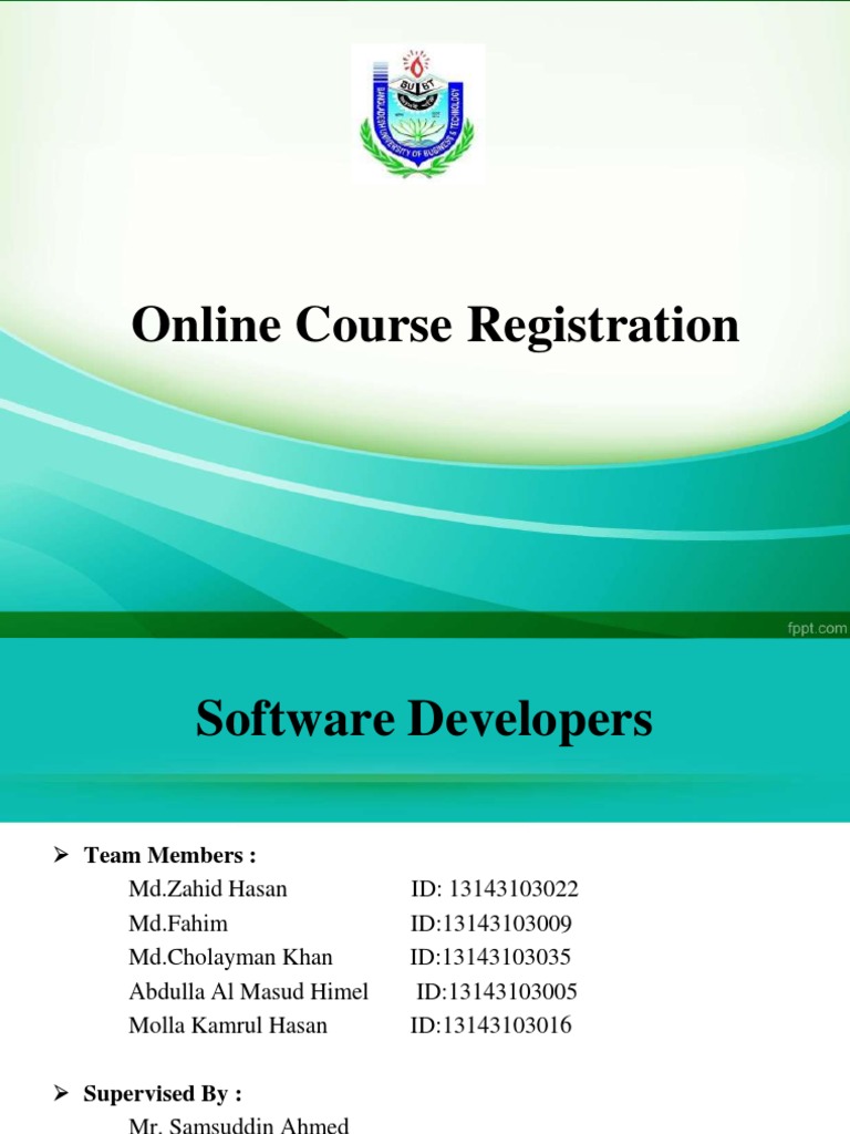 University Online Course Registration System | PDF | Databases