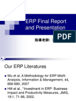 ERP Final Report and Presentation