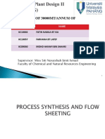 Production of 30000Mt/Annum Of: Matric Number Name