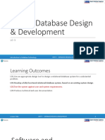 Database Design & Development Testing